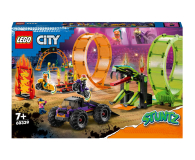 Klocki LEGO® LEGO City 60339 Kaskaderska arena z dwoma pętlami